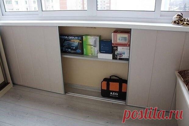 Идеи организации хранения вещей на балконе