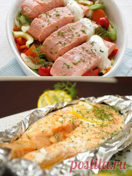 Семга в духовке, пошаговый кулинарный рецепт с фото / Простые рецепты