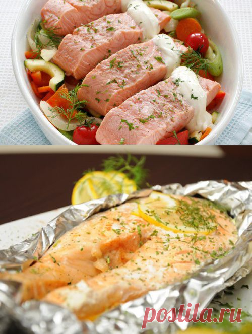Семга в духовке, пошаговый кулинарный рецепт с фото / Простые рецепты