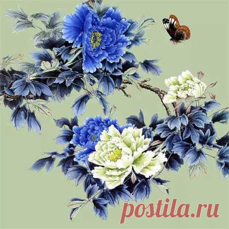 牡丹花工笔画高清_牡丹花工笔画高清画法