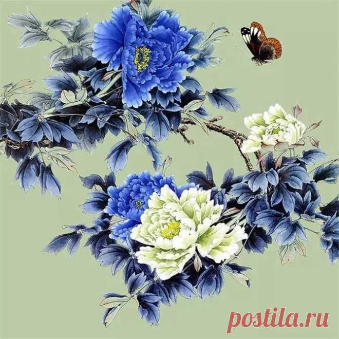 牡丹花工笔画高清_牡丹花工笔画高清画法