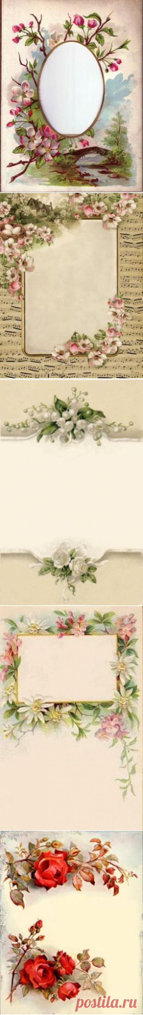 (167) Vintage Rose Frame Images