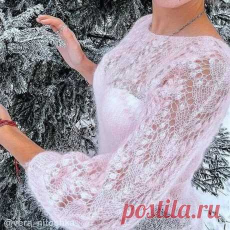 Паутинки спицами - стильные идеи для весны. | Жанна Рыбкина | Дзен