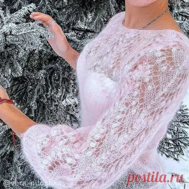 Паутинки спицами - стильные идеи для весны. | Жанна Рыбкина | Дзен