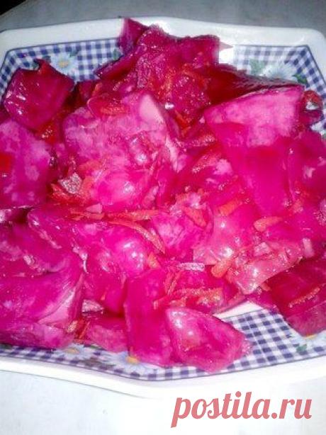 МАРИНОВАННАЯ КАПУСТА СО СВЁКЛОЙ