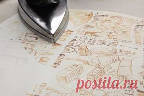 Рисунок молоком 
Нарисуйте что-нибудь молоком на листе бумаги, а через 30 минут прогладьте просохшую бумагу утюгом.