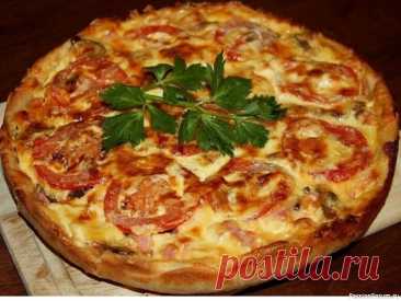 Картофельная открытый пирог-пицца