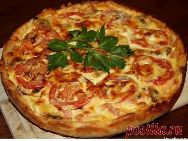 Картофельная открытый пирог-пицца