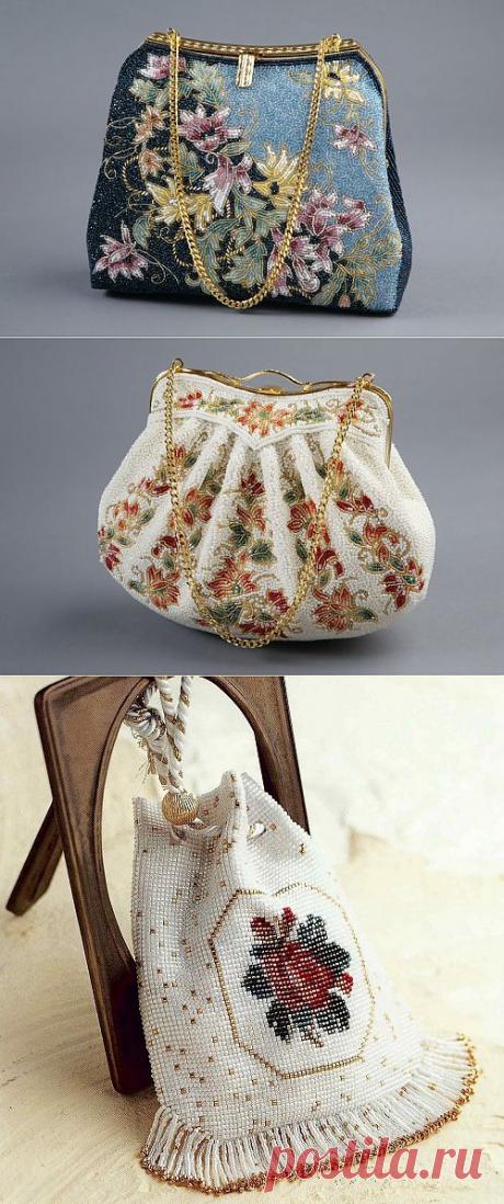 КРАСИВЫЕ СУМОЧКИ ТКАЧЕСТВОМ ИЗ БИСЕРА + ШИКАРНЫЕ МАСТЕР КЛАССЫ.