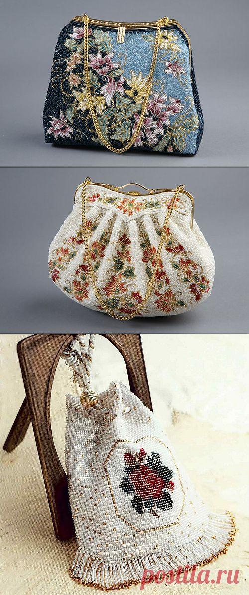 КРАСИВЫЕ СУМОЧКИ ТКАЧЕСТВОМ ИЗ БИСЕРА + ШИКАРНЫЕ МАСТЕР КЛАССЫ.