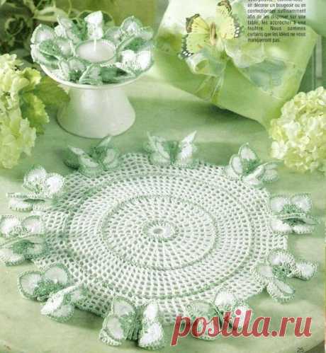 ​Прекрасные салфетки крючком