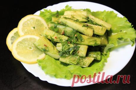 Малосольные огурчики за 2 часа