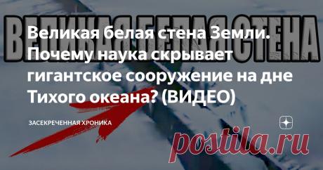 Великая белая стена Земли. Почему наука скрывает гигантское сооружение на дне Тихого океана? (ВИДЕО) Статья автора «Засекреченная Хроника» в Дзене ✍: О гигантском строении, которое делит нашу Землю практически ровно на две части, известно уже очень давно.