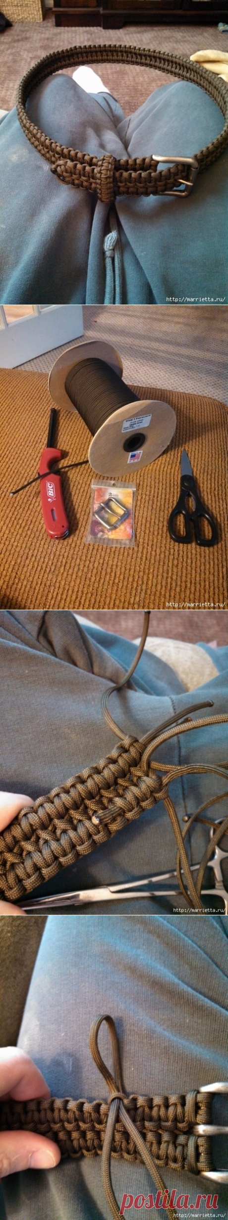 Как сплести мужской ремень в технике макраме. Мастер-класс