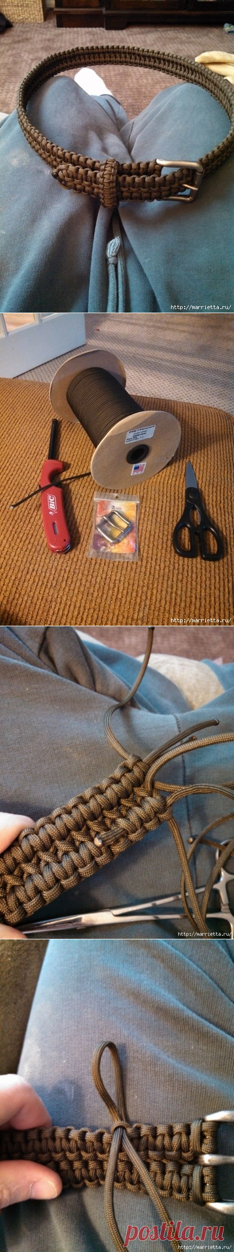 Как сплести мужской ремень в технике макраме. Мастер-класс