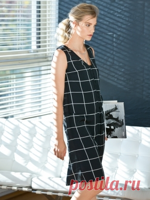 Платье свободного силуэта - выкройка № 116 из журнала 4/2016 Burda – выкройки платьев на Burdastyle.ru