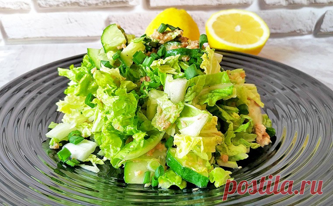 Салат с тунцом и пекинской капустой