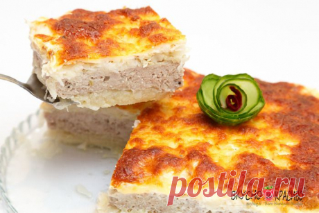 Сочный капустный пирог с мясом - интересный, простой, недорогой рецепт...