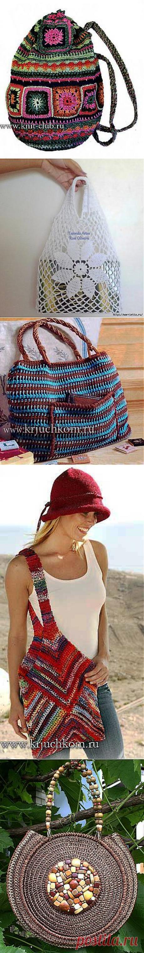 вязаные сумки крючком - Самое интересное в блогах