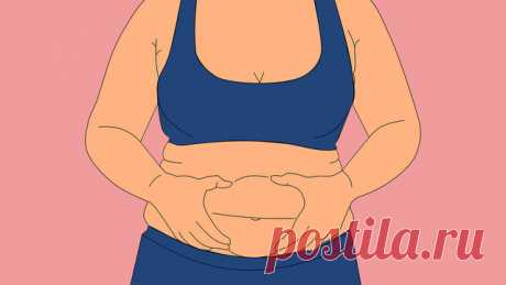 Причины появления жира на животе