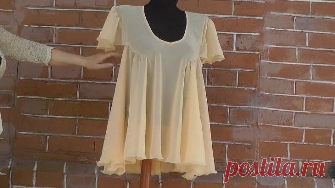 Блуза из круга. Мастер-класс