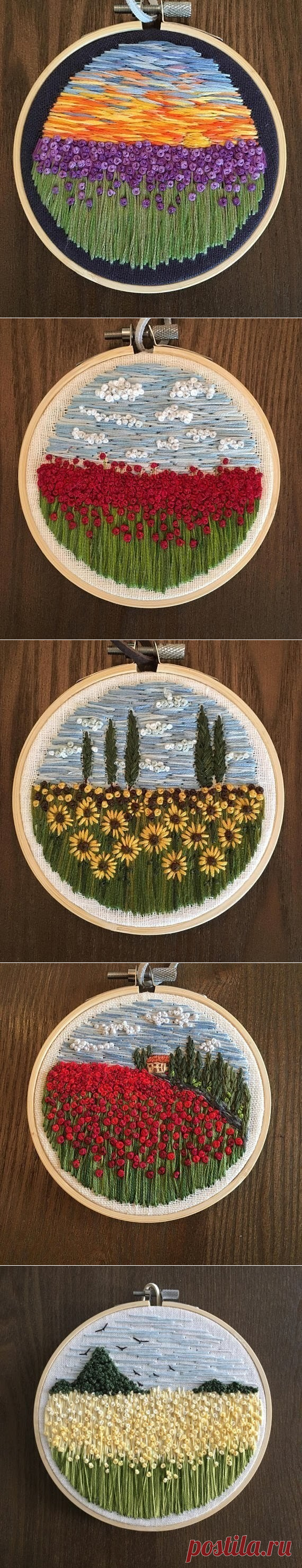 Вдохновение для тех, кто вышивает.