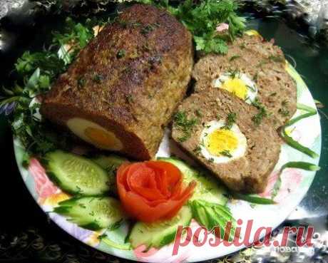 Рулет из фарша с начинкой - кулинарный рецепт на Повар.ру