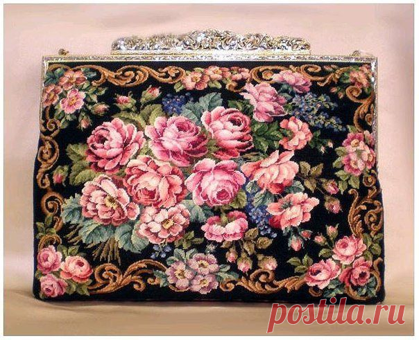 Старинная техника вышивки Petit Point. Украшения с микровышивкой Petit point | 3vision - Fashion blog