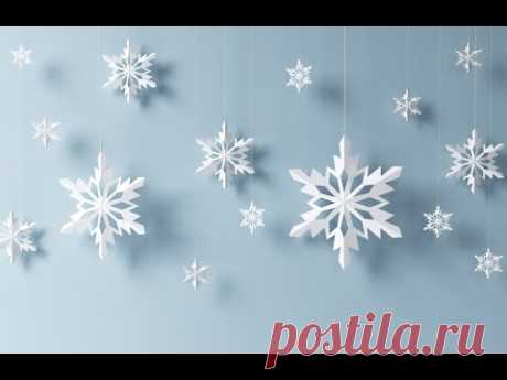 How to make snowflakes in 5 minutes - YouTube