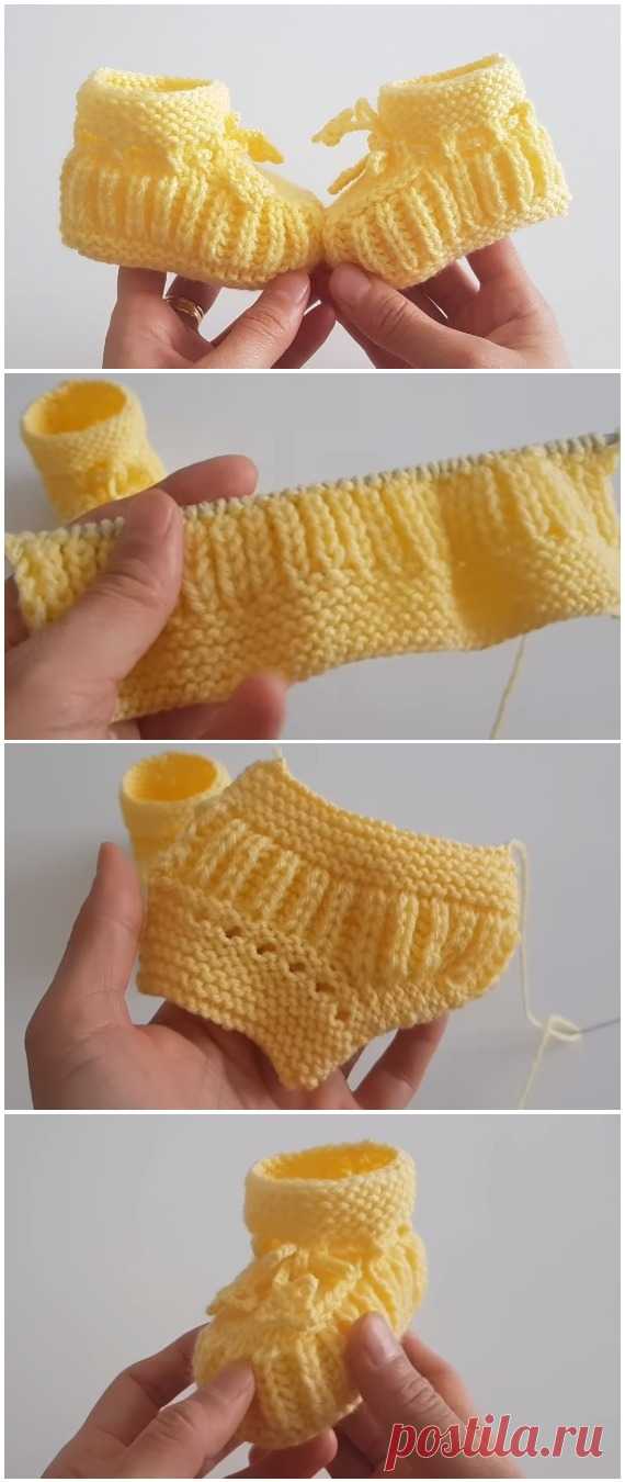 Easy To Make Beautiful Baby Booties - ilove-crochet
