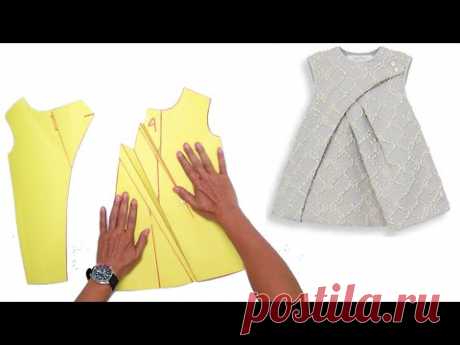 Pleat kid dresses