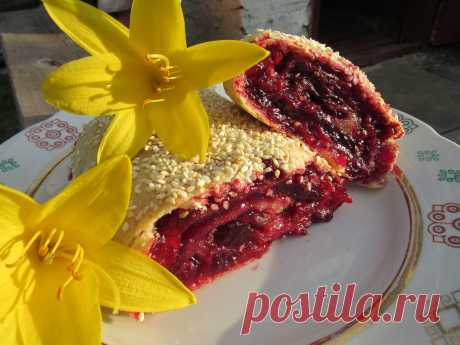 Вишневый штрудель -- легко и очень вкусно!!!!
Cherry strudel - easy and very tasty !!