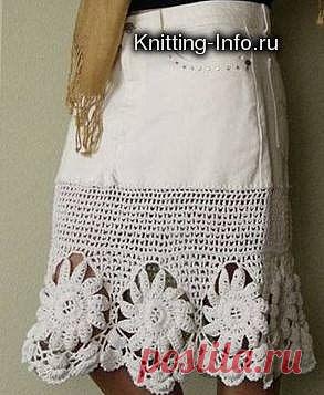 Идеи для комбинирования одежды с вязаным кружевом