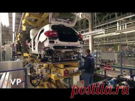 Как роботы собирают автомобили на заводе Mercedes