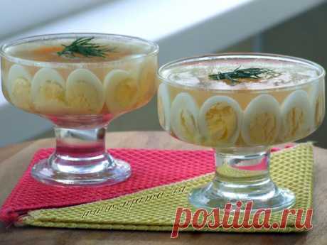 Куриное заливное с перепелиными яйцами | Готовим вместе с Нямой