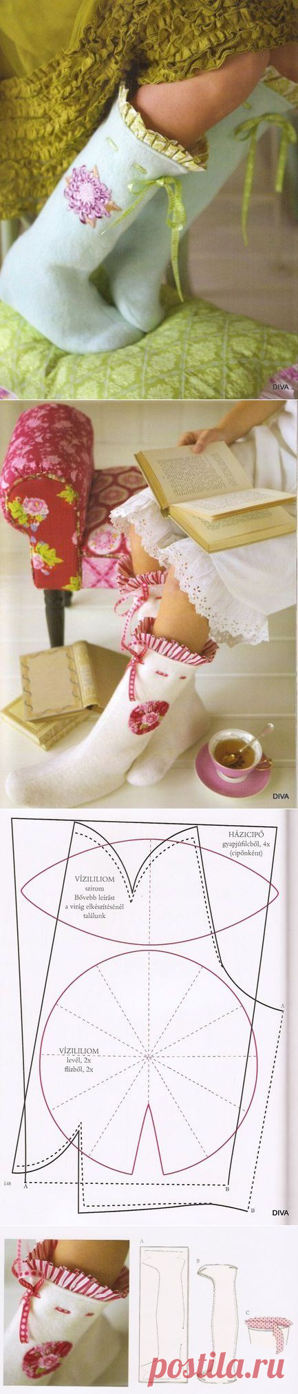 Тильда - сапожки своими руками, выкройки / Тильда, мягкие игрушки своими руками, выкройки / КлуКлу. Рукоделие - бисероплетение, квиллинг, вышивка крестом, вязание