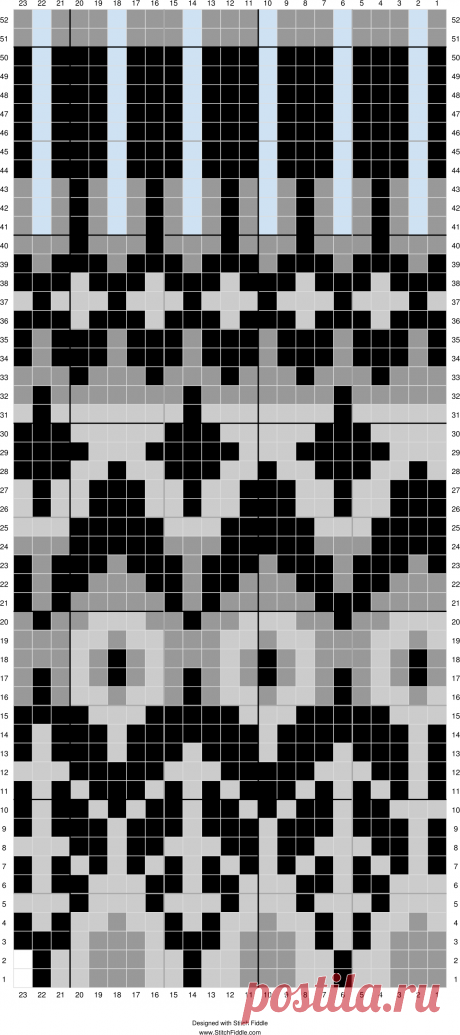 Stitch Fiddle is an online crochet, knitting and cross stitch pattern maker.