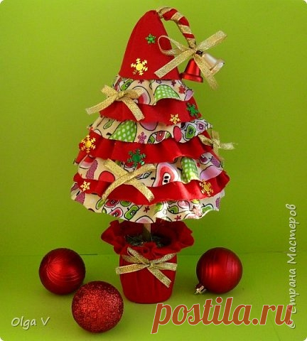 Елочка в оборочках. Мастер-класс