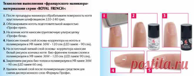 Инструкция нанесения Royal French ФормулаПрофи