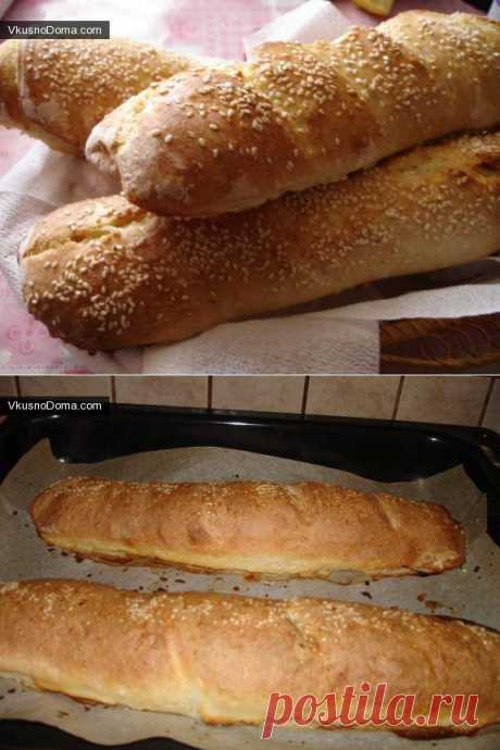 Домашний багетик  на сыворотке / Домашние рецепты. Готовим дома вкусно!