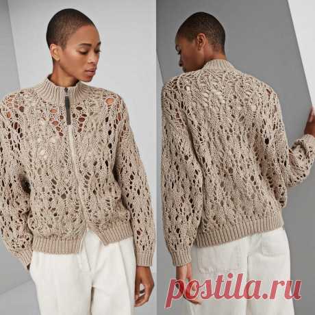 Кардиган Lase Stitch от Brunello Cucinelli