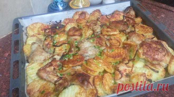 Курица с картофелем в шашлычном стиле: невероятно вкусно