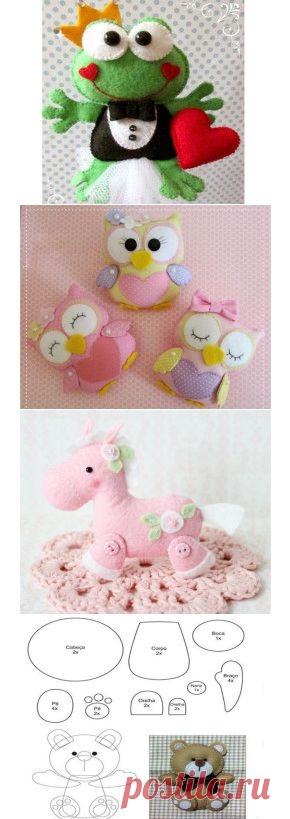 Мастер-класс: Игрушки из фетра | Handmade