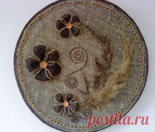 Поделка из мешковины