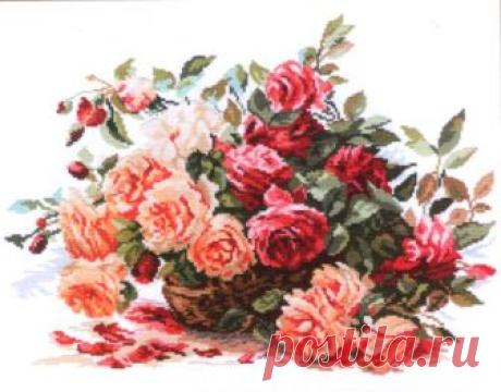 Схемы к шикарной вышивке крестом "Розы"(Алиса)
Алиса #2-06 - Розы