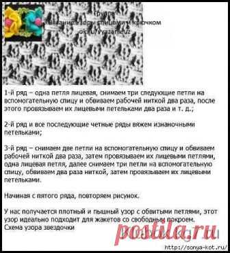Узор спицами