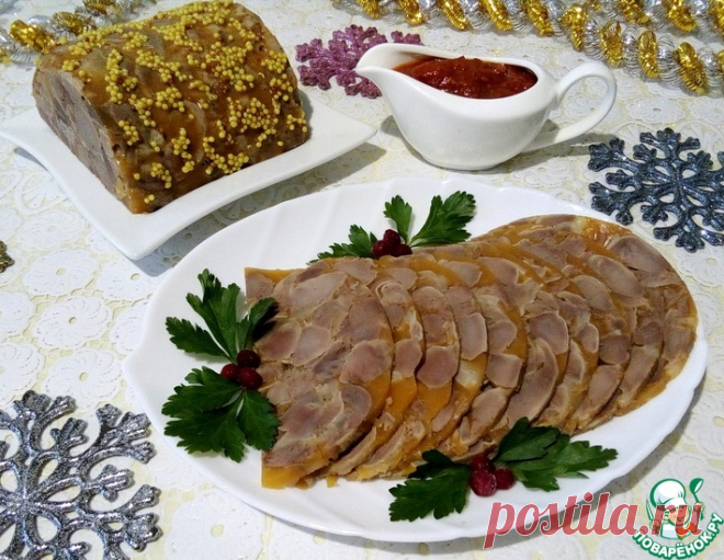 Сальтисон из куриных желудочков – кулинарный рецепт