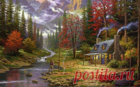 Томас Кинкейд (англ. Thomas Kinkade; 18 января 1958, Сакраменто — 6 апреля 2012, Монте-Серено) — американский художник, отличался распространением печатных репродукций своих работ, в частности его картины часто встречаются на пазлах.. Альбом СТРАНЫ И ГОРОДА. - 86 фото. Фотографии Valeri Denisov.
