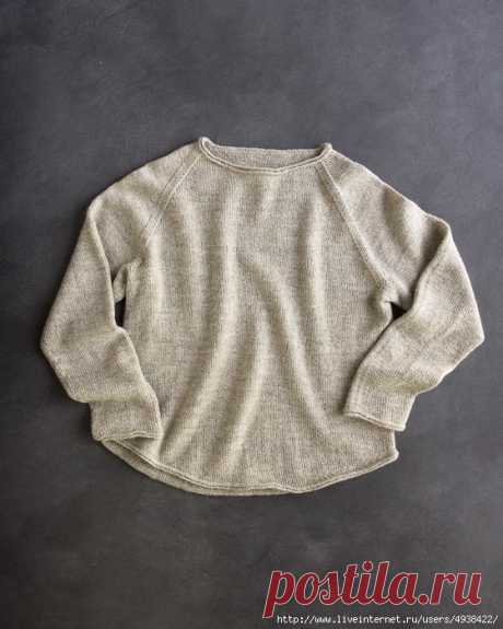 Lightweight Raglan Pullover by Purl Soho
