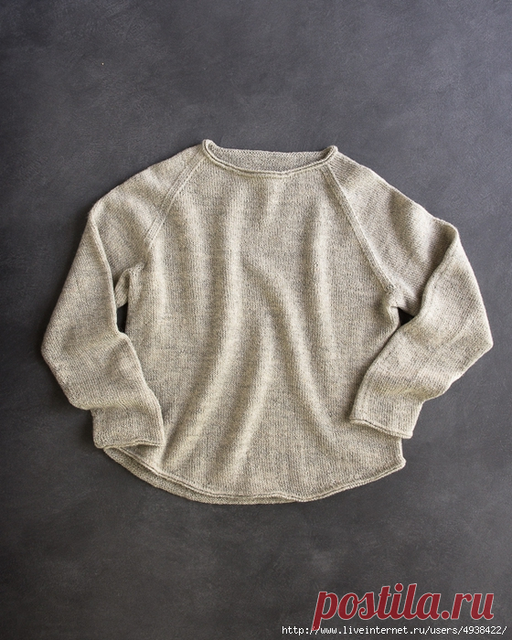 Lightweight Raglan Pullover by Purl Soho
